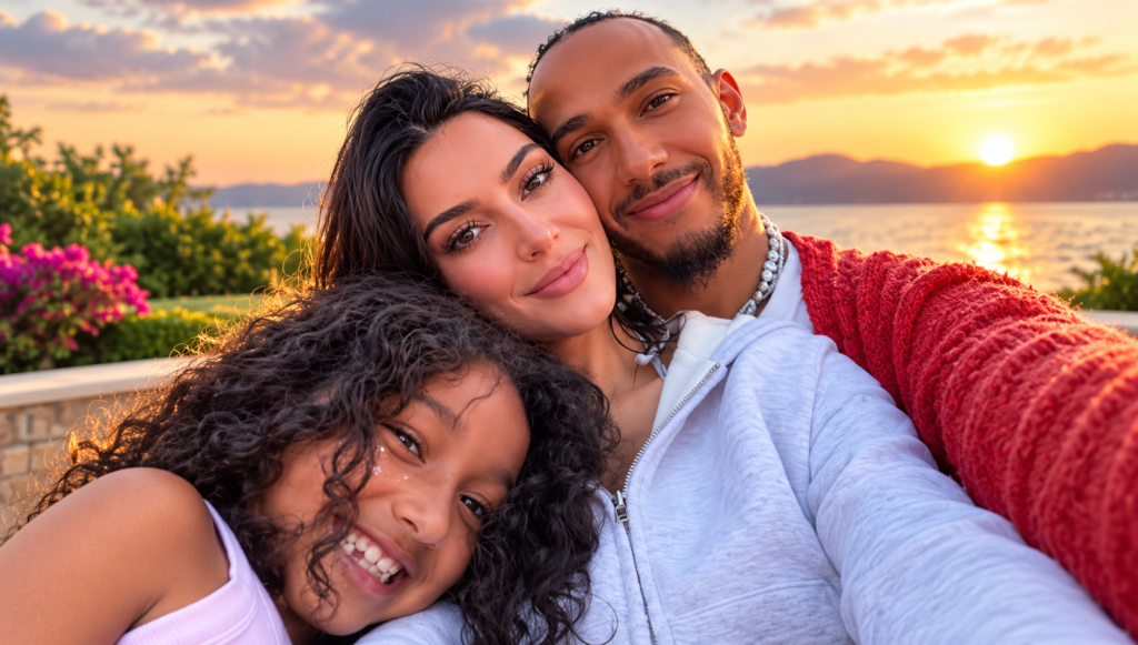 Lewis Hamilton and Kim K